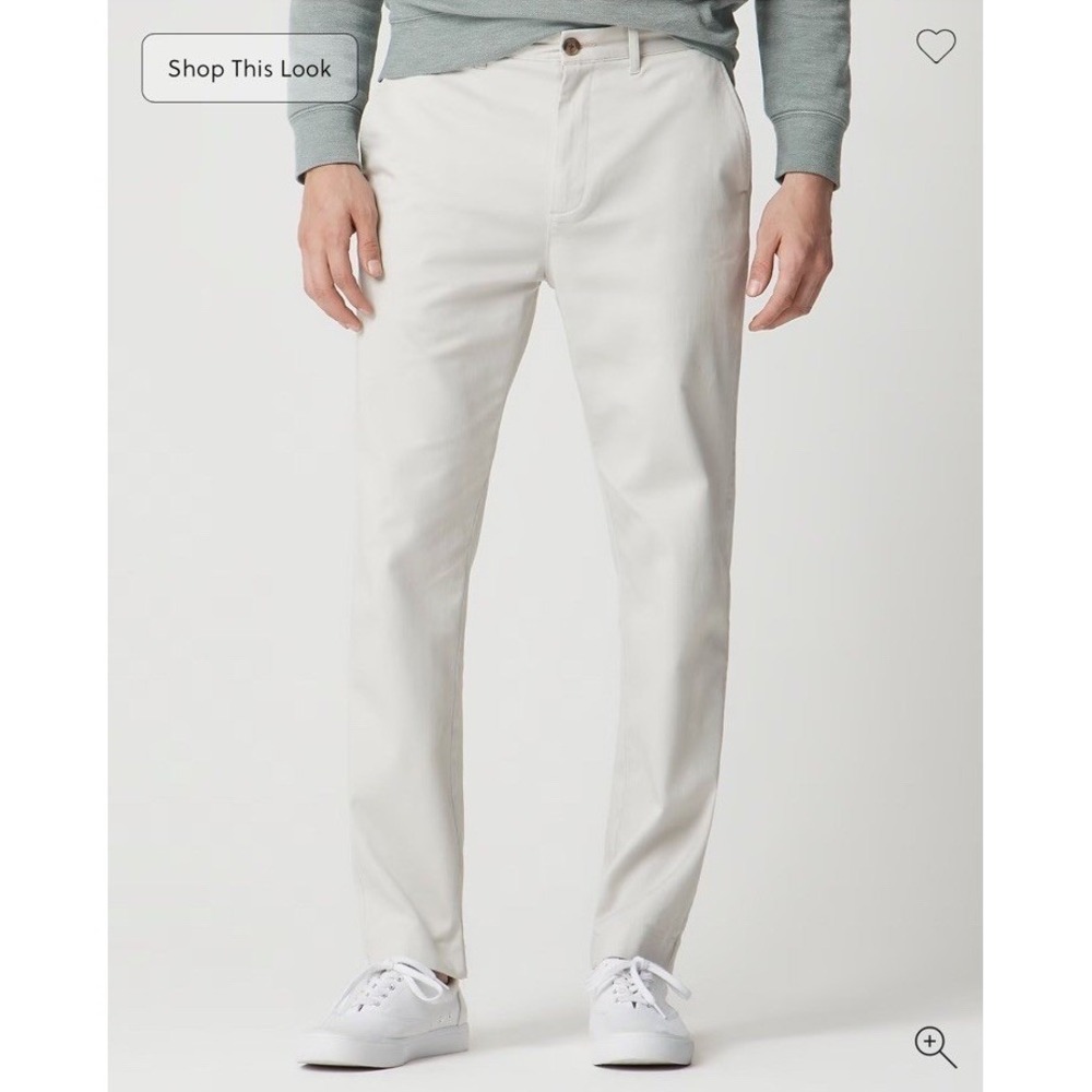 J Crew Factory NWT Men's Athletic slim-fit original chino pant Stone Khaki 34x30